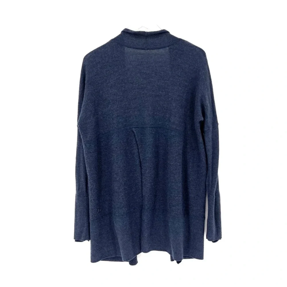 Lululemon Sit In Lotus Wrap‎ Cardigan Sweater Womens 6 Merino Wool Minimalist